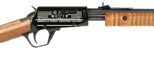 Rossi RP22181WDEN07 Gallery  Full Size 22 LR 15+1, 18" Polished Black Steel Barrel, Polished Black w/Engraving Steel Receiver, Hardwood Fixed Stock, Right Hand