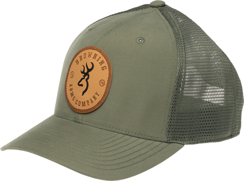 BROWNING CAP SELMAN LEATHER - CIRCLE PATCH GREEN
